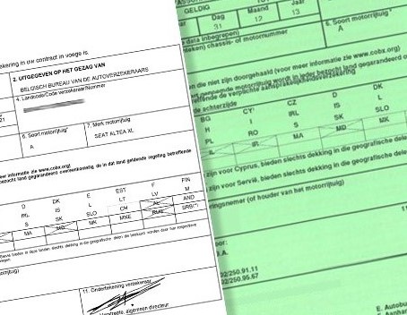 Certificat d’assurance ou carte verte